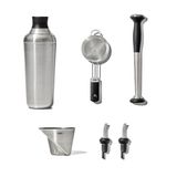 Conjunto De Utensílios De Bar Oxo Steel De 6 Peças Com Coqueteleira, Muddler E
