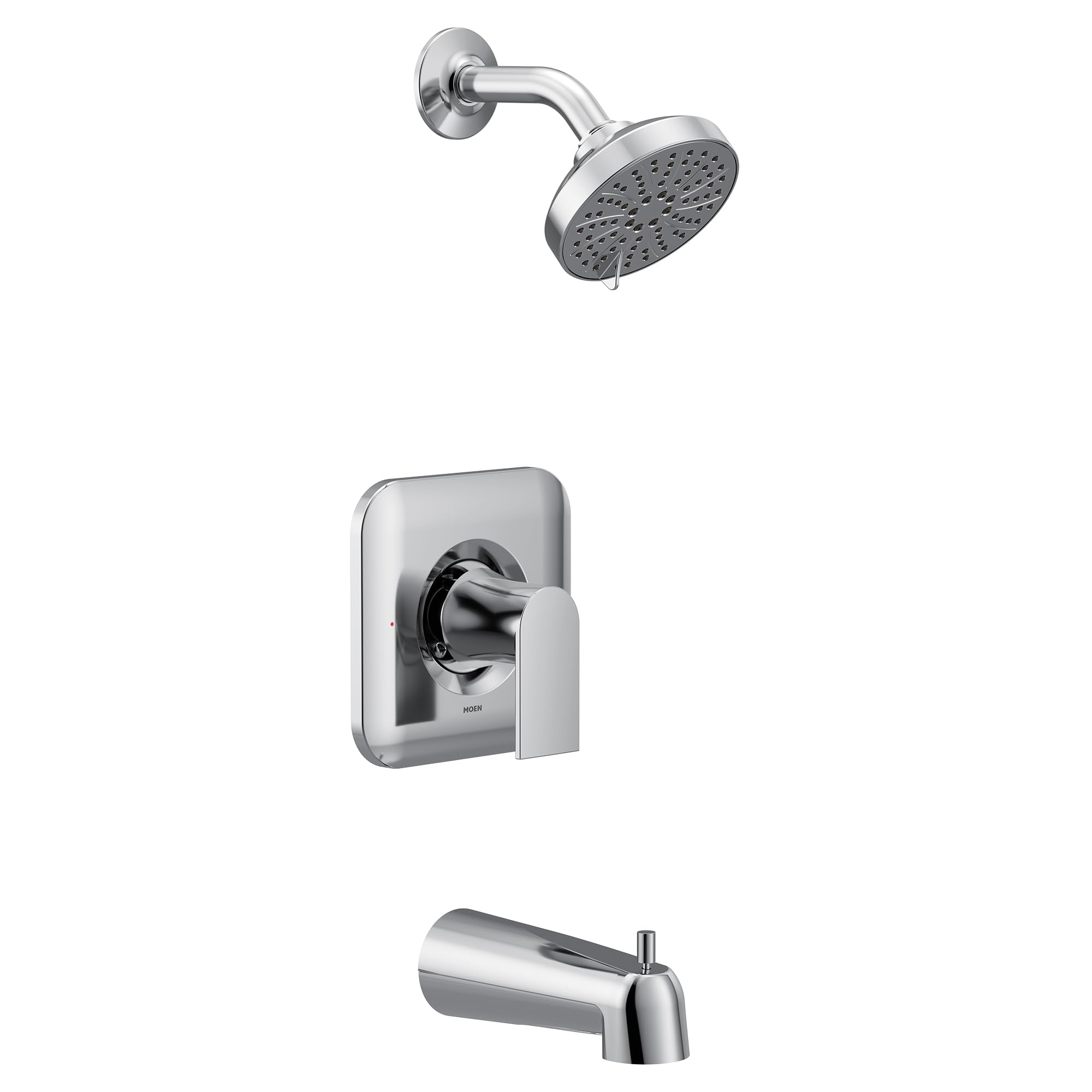 Conjunto De Acabamentos Para Banheira E Chuveiro Moen Genta Lx Chrome 1 Handle
