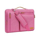 Bolsa De Ombro Para Laptop Mosiso 360 Protective 15-15.6" Rosa Vermelha