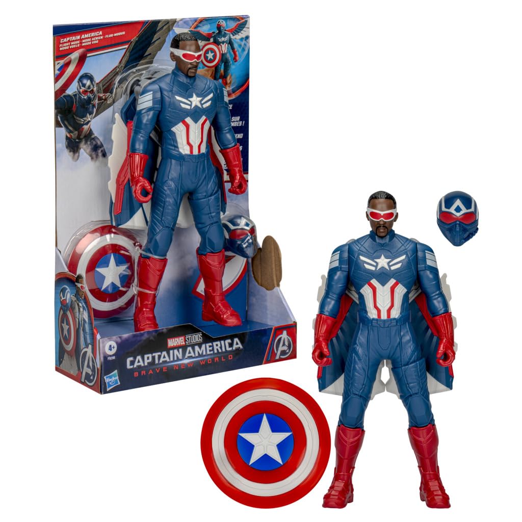 Boneco De Ação Marvel Avengers Captain America 22cm Com Acc