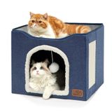 Cat Bed Bedsure Cat Cave Para Gatos Que Vivem Em Ambientes Fechados Com Arranhador B