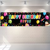 Tatuagem De Banner De Aniversário Personalizada Com Nome, Decoração Diy