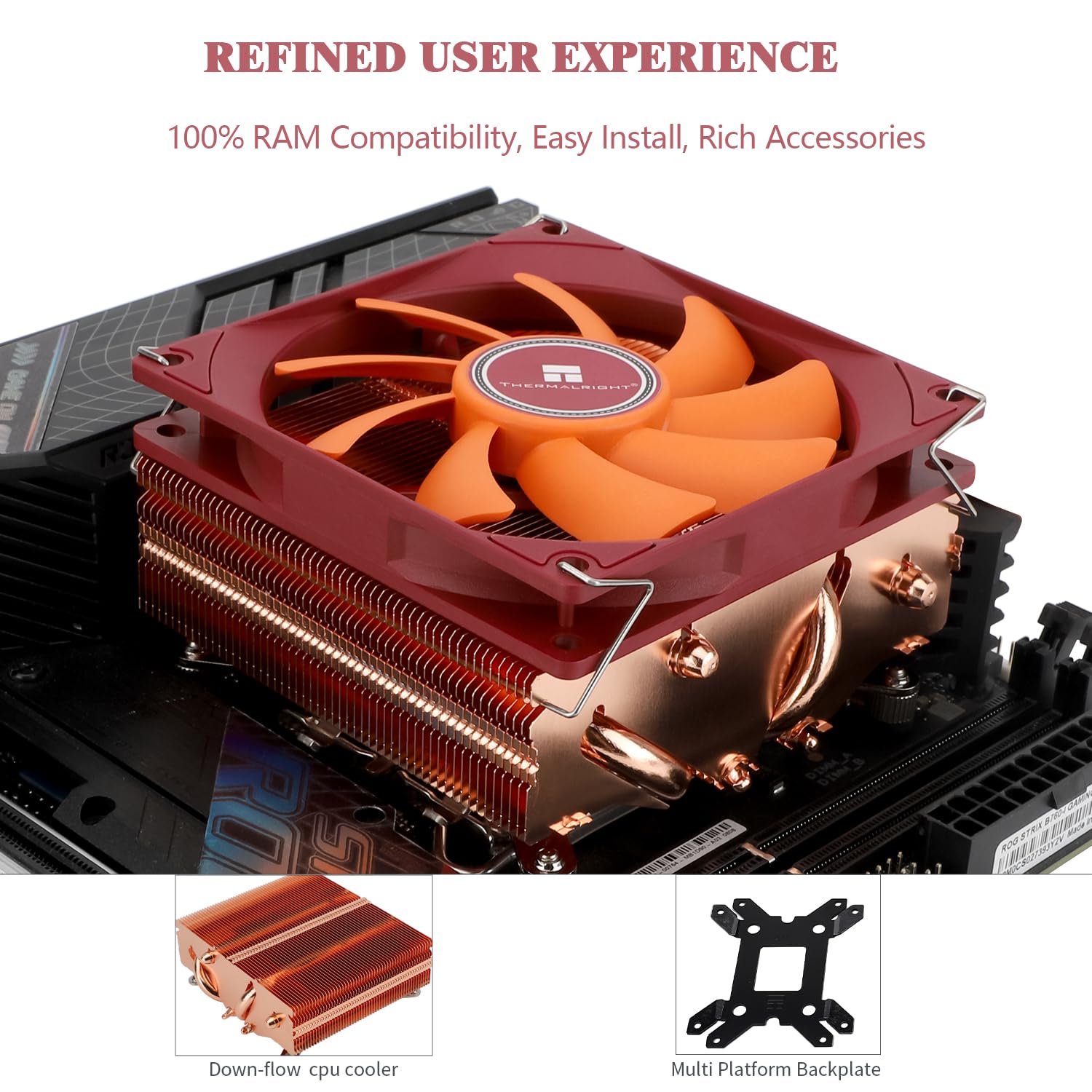 Yun＊ Resfriador De Cpu Thermalright Axp90-x53 Full Copper Low Profile