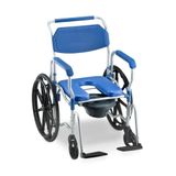 Cadeira De Banho D65 Em Alumínio Até 150kg 44 Cm Dellamed Azul