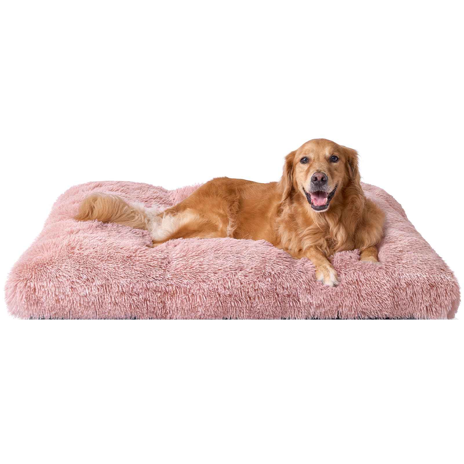 Cama Para Cães Eheyciga Fluffy Para Cães Extra Grandes, Rosa
