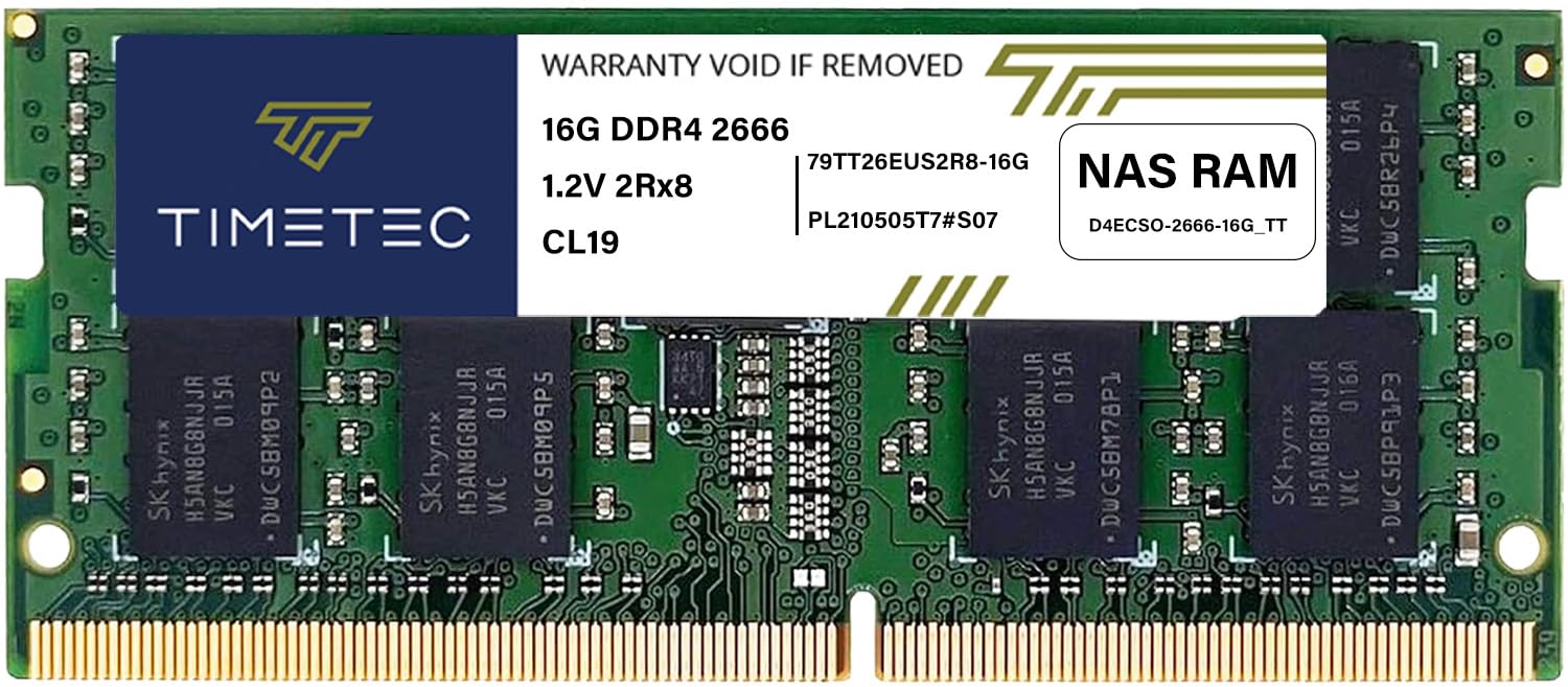 Memória Timetec Ddr4-2666 Sodimm Ecc Sem Buffer De 16 Gb Para