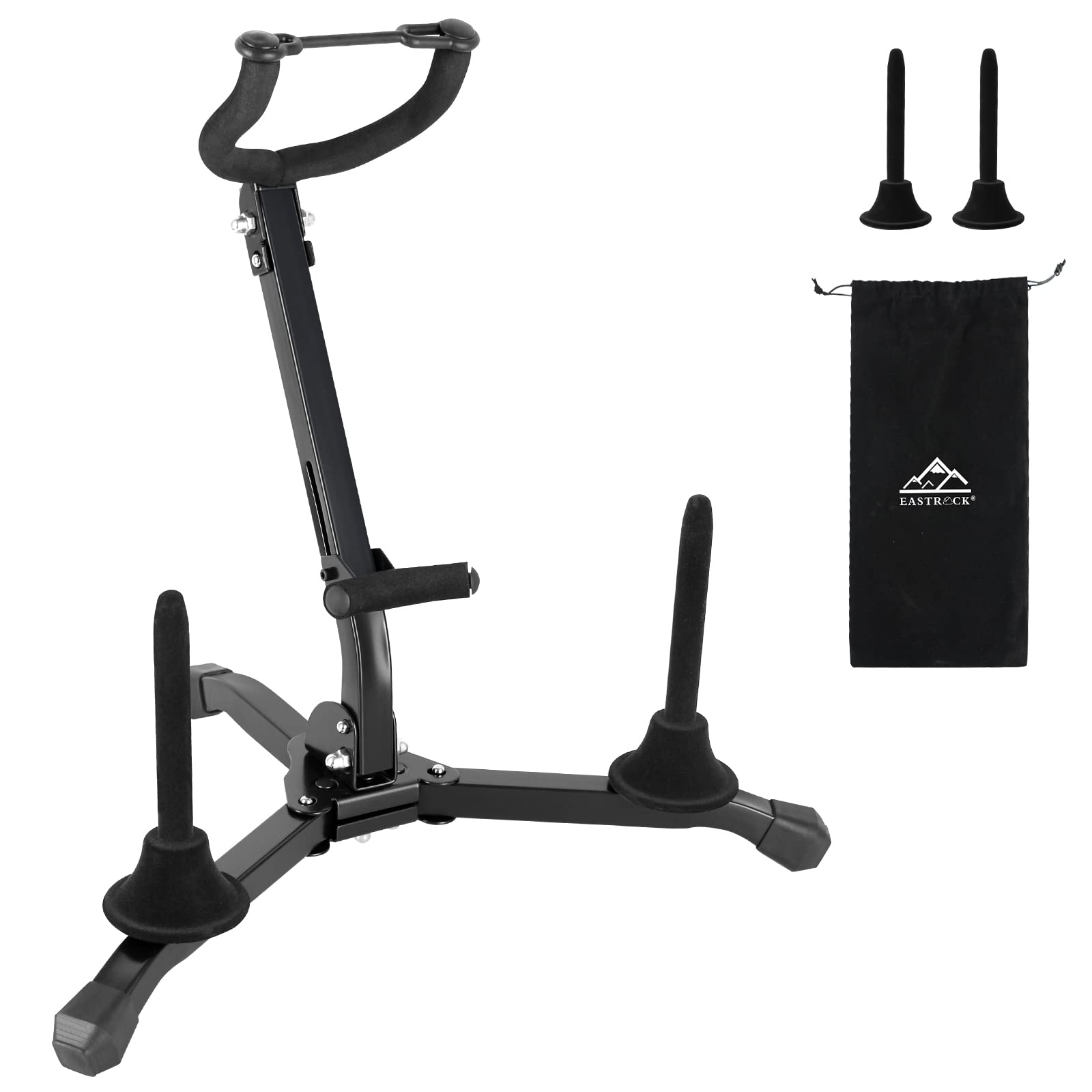 Suporte Para Saxofone Eastrock Alto E Tenor Com Suportes Para Flauta/clarinete