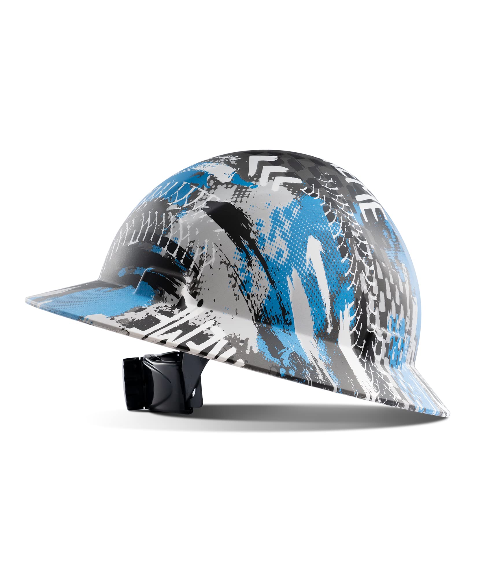 Capacete Lanon Full Brim Osha Construction Blue Frp