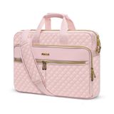 Bolsa Para Laptop Mosiso 15-15,6 Polegadas Quadrada Acolchoada Rosa