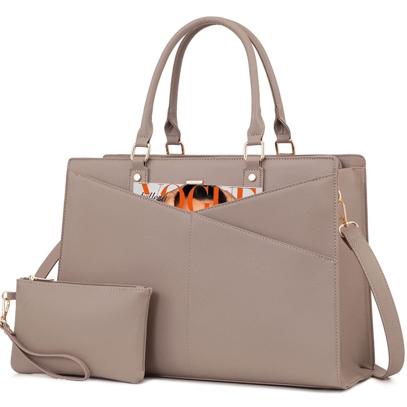 Sacola Para Laptop Lovevook Leather Business Office Work 15,6"