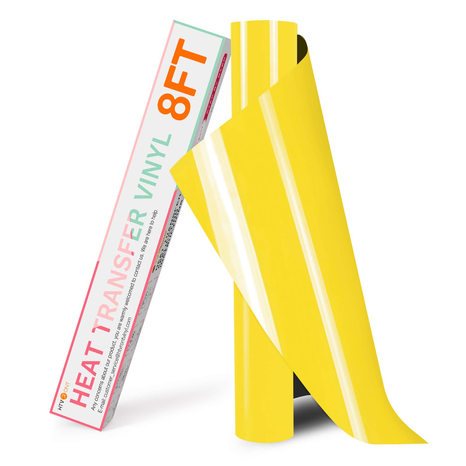 Vinil De Transferência De Calor Htvront Amarelo 12x8ft Para Camisas
