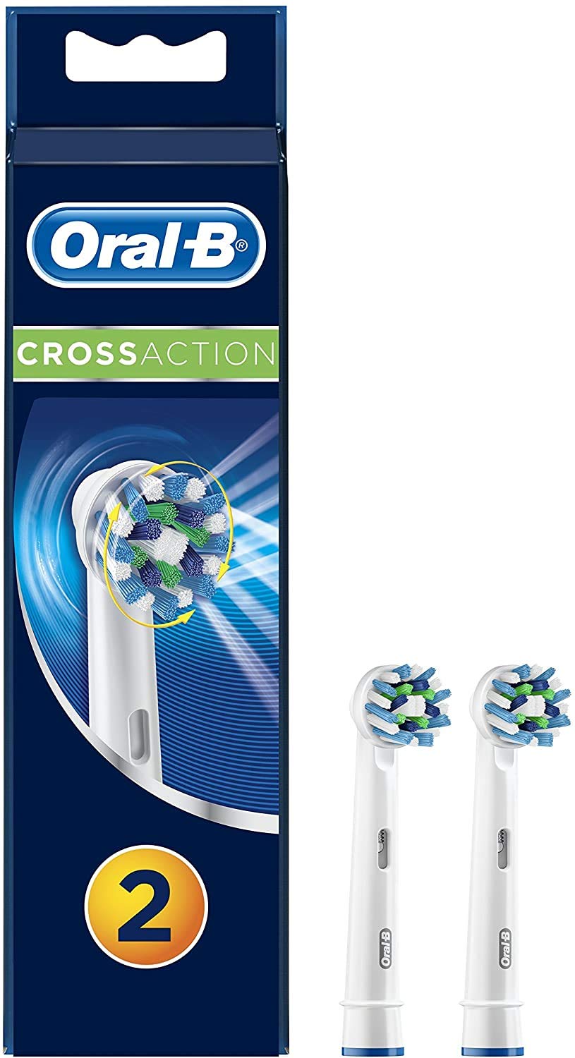 Escovas De Reposição: Escova De Dentes Elétrica Oral-b Cross Action, 2 Unidades