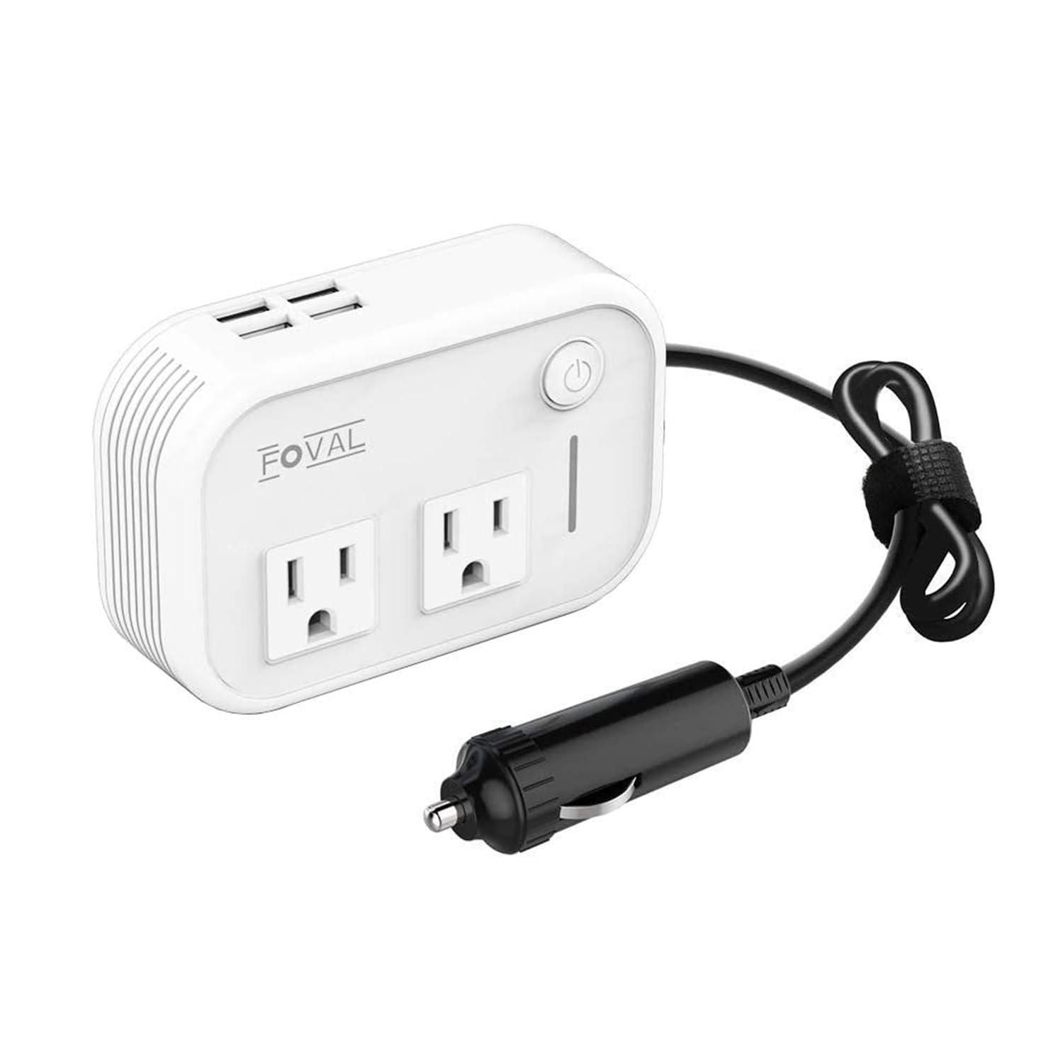 Inversor De Energia Para Carro Foval 200w Dc 12v A 110v Ac Com 4 Usb