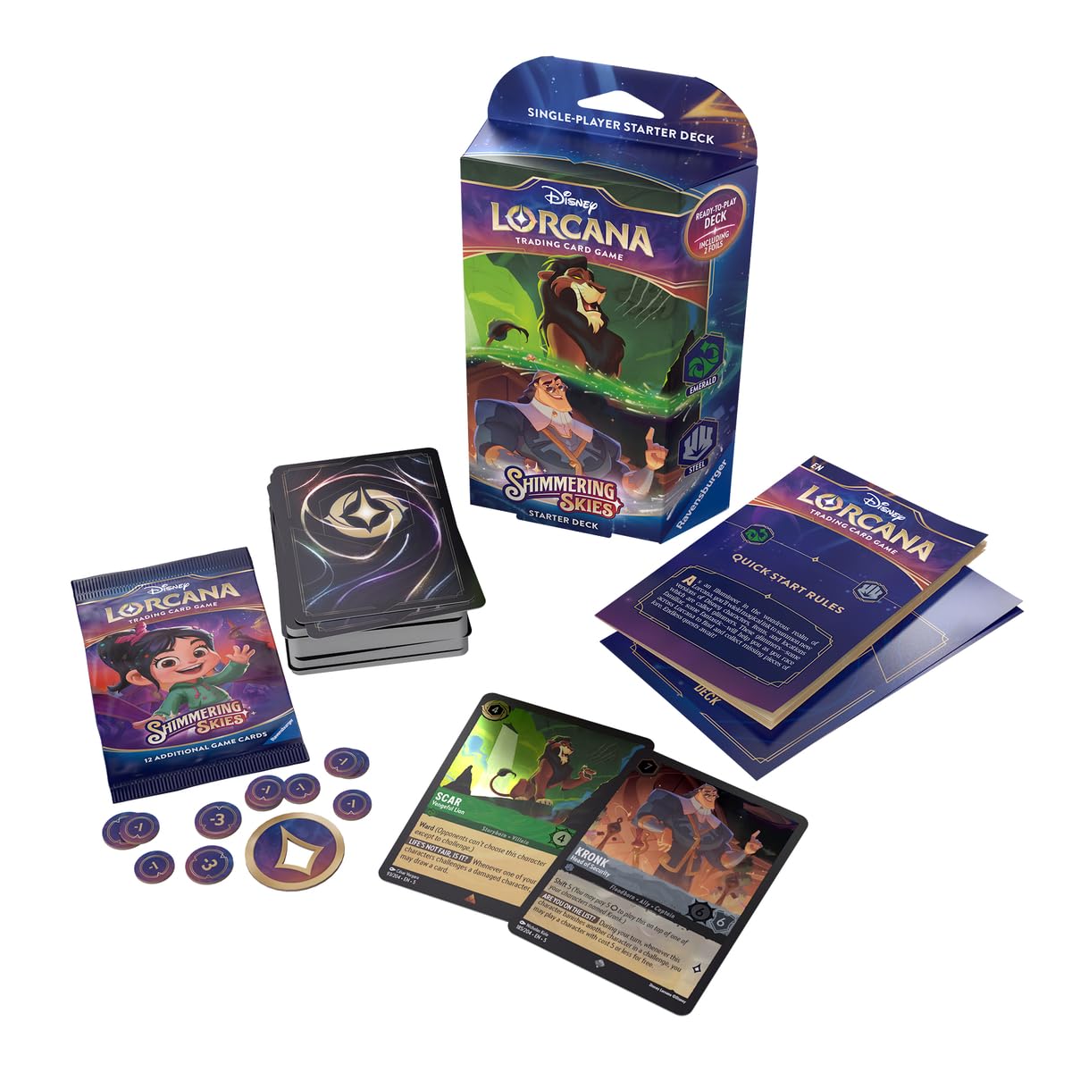 Jogo De Cartas Colecionáveis Ravensburger Disney Lorcana Shimmering Skies