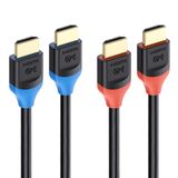Pacote Com 2 Cabos Hdmi De 8 K De 48 Gbps [certificação Hdmi Ultra High Speed], 6,6 Pés/2 M Com Suporte Para 8k @60hz, 4k @240hz E Hdr Para Ps5, X