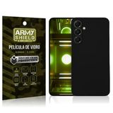 Capa Preta Para Galaxy A26 + Película De Vidro 3d Armyshield