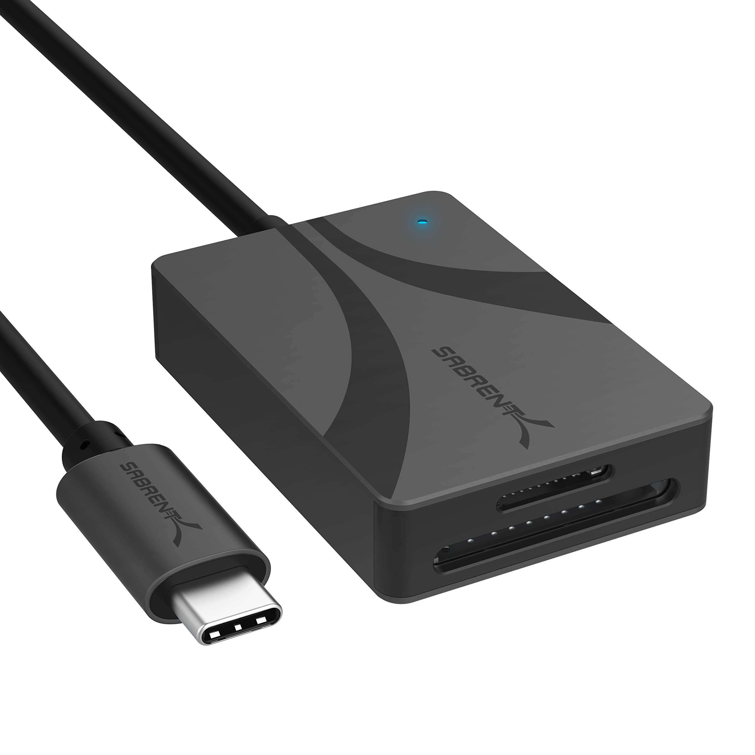 Leitor De Cartões Sabrent Usb Type-c Dual-slot Uhs-ii Sdxc/microsdxc