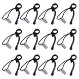Pacote De 12 Clipes De Fundo E Fundo Holder Mudder, Preto