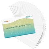 Embalagem Retrátil De Sublimação Htvront Para Copos De 12,7 X 25,4 Cm, 100 Unidades