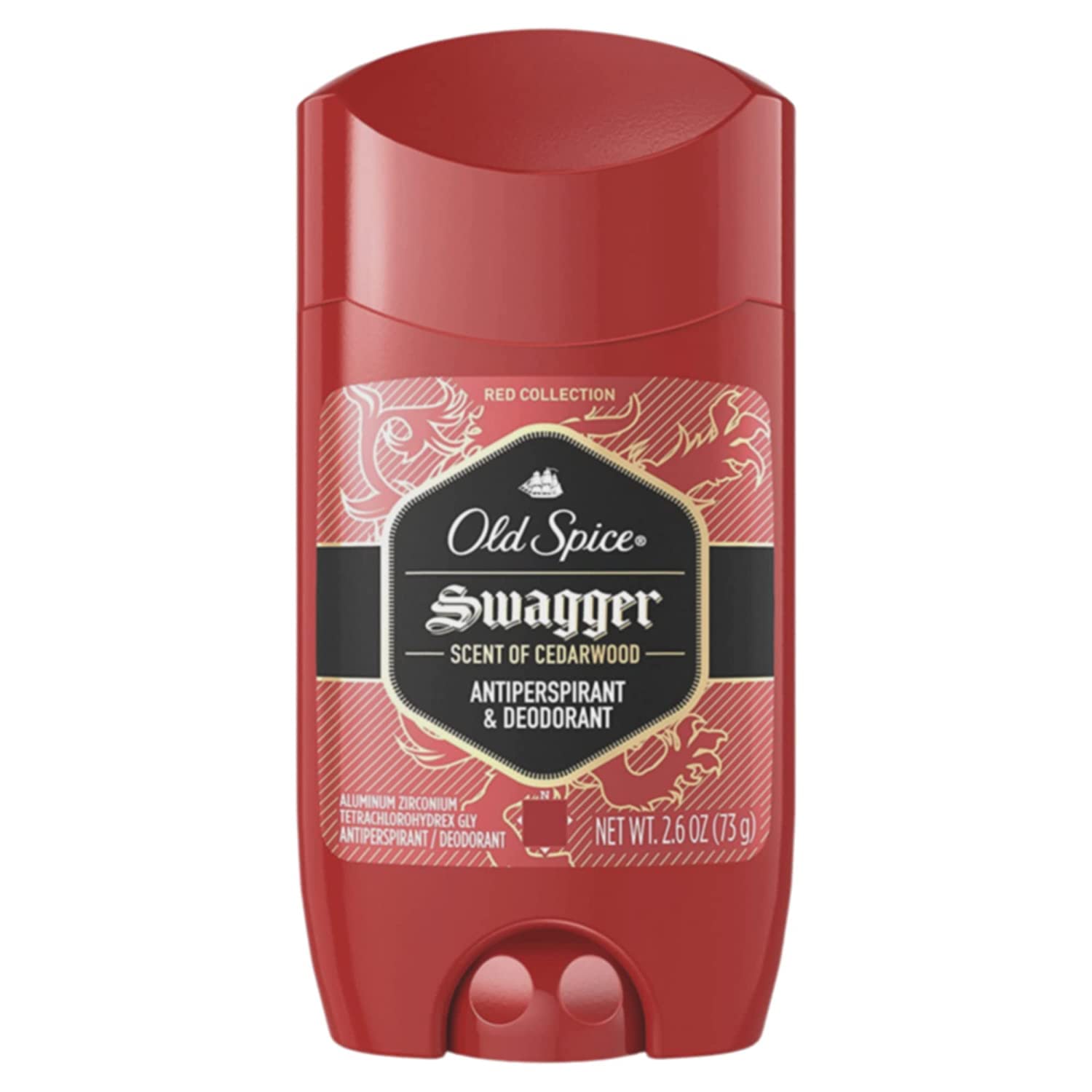Desodorante Antitranspirante Old Spice Red Zone Invisible Solid Swagger, 2,6 Onças (pacote Com 3)