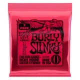 Cordas De Guitarra Elétrica Ernie Ball Burly Slinky, Pacote Com 3