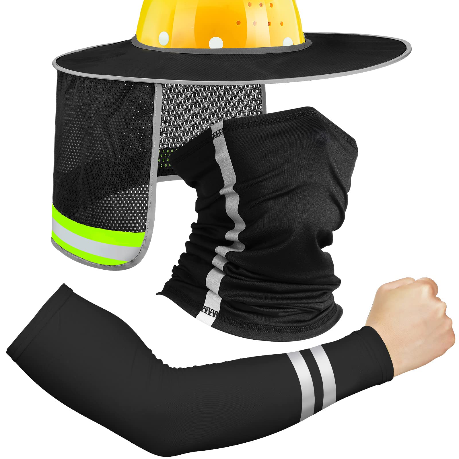 Guarda-sol De Capacete Com Polaina De Pescoço E Mangas Satinior