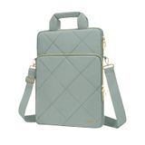 Bolsa De Ombro Para Laptop Mosiso Rhombus Acolchoada 15-15,6" Verde