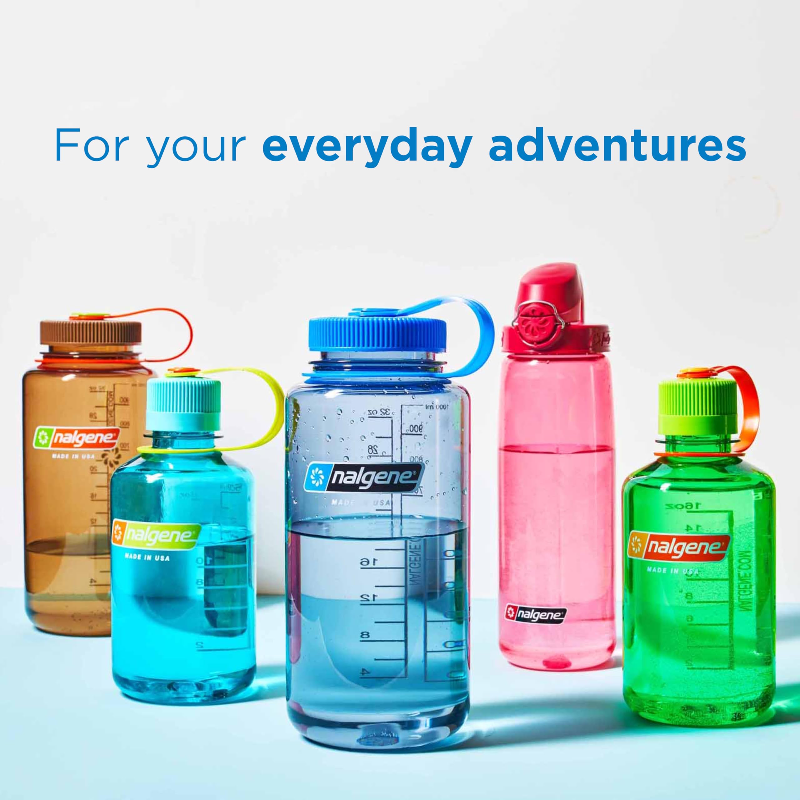 Nalgene Sustain Wasserflasche 907 Ml | BPA-frei Aus 50% Recyceltem Plastik | Breite Öffnung & Auslaufsicher