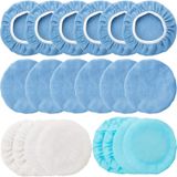 Car Orbital Buffer Polisher Pad Bonnet Microfiber 20 Unidades