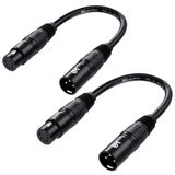 Pacote Com 2 Adaptadores Dmx Cable Matters De 3 Pinos Macho Para 5 Pinos Fêmea