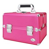 Maleta Profissional De Maquiagem Pink Jacki Design Pink