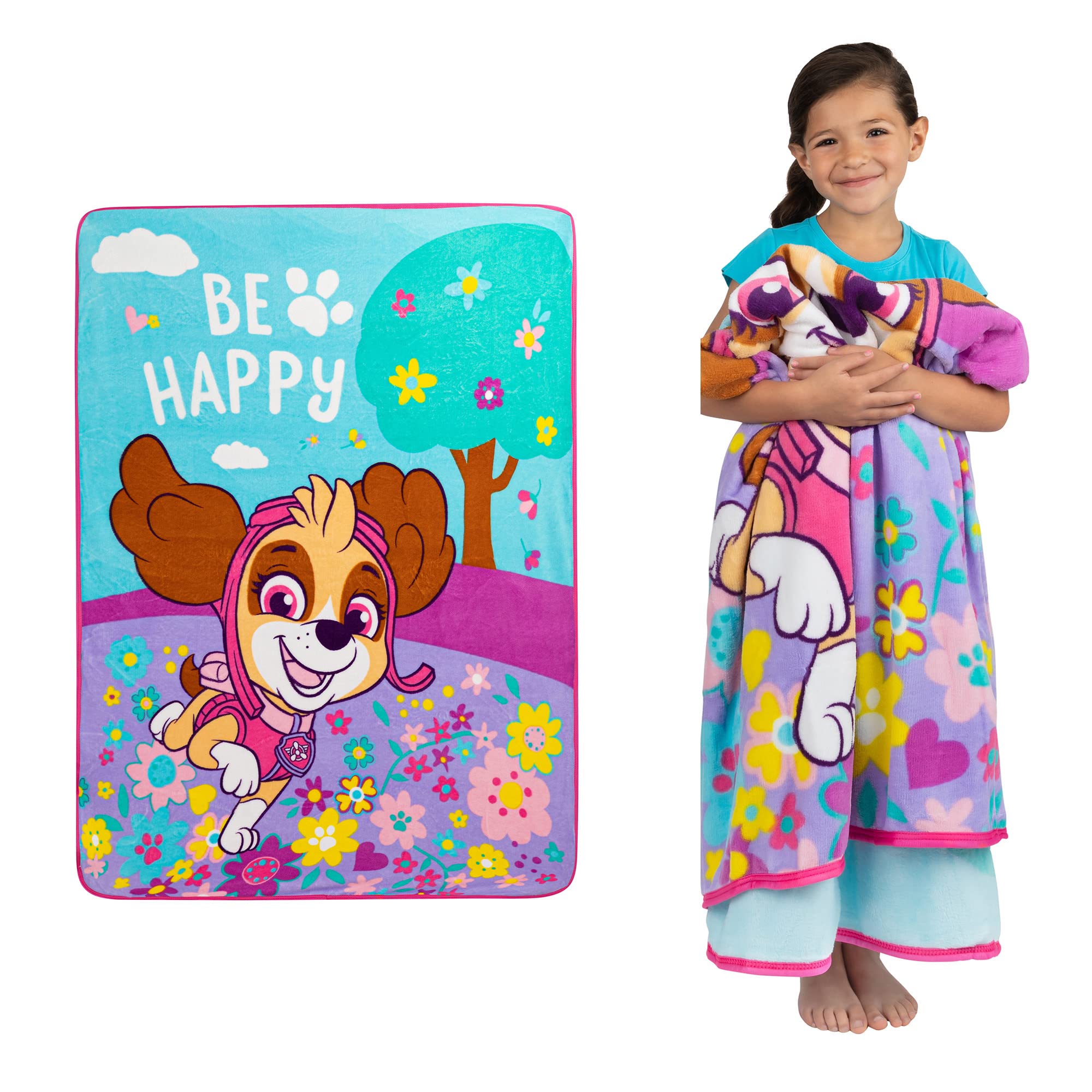 Throw Franco Paw Patrol Skye Girls 117 Cm X 152 Cm Micro Raschel