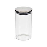 Pote Redondo De Vidro Com Tampa De Inox 800ml Kenya
