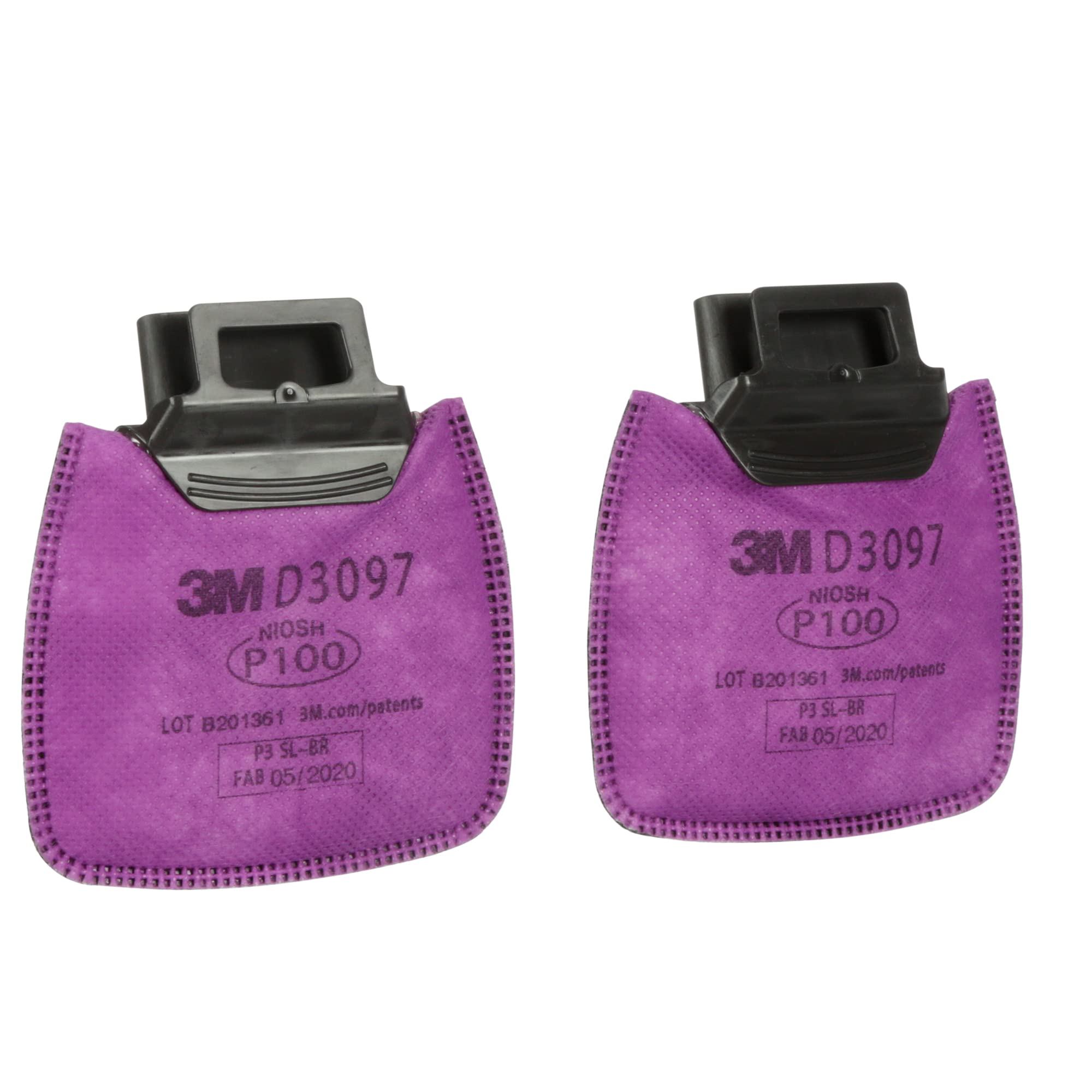 Filtro Respiratório 3m P100 Secure Click D3097 1 Par