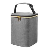 Bolsa Térmica De Leite Materno Teamoy Para 4 Frascos De Até 270 Ml, Cinza