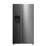 Geladeira Side By Side 570l Dispenser Água E Gelo Inverter Cor Inox Midea Mdrs761myd461 - 127v