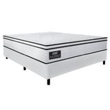 Cama Box Casal Queen Gazin Colchão Molas Ensacadas 158x198x62cm New Branco