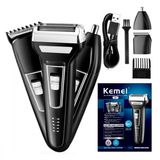 Maquina De Corte 3 Em 1 Kemei Usb Bivolt
