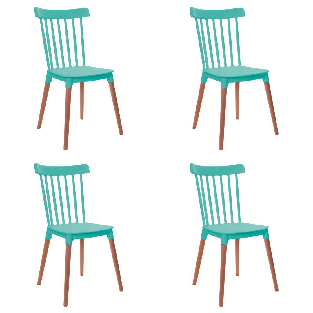 Kit 4 Cadeiras De Design Windsor - Tiffany