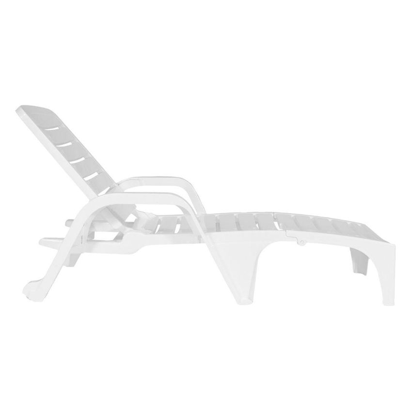 Kit 2 Espreguiçadeiras Copacabana + Mesa Puket - Branco - imagem 3