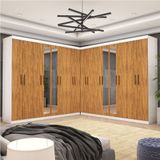 Closet Casal Duplo Rubi Premium 16 Portas Plus 8 Gavetas