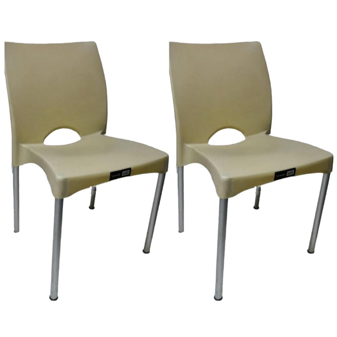 Kit 2 Cadeiras De Design Boston Exterior - Nude