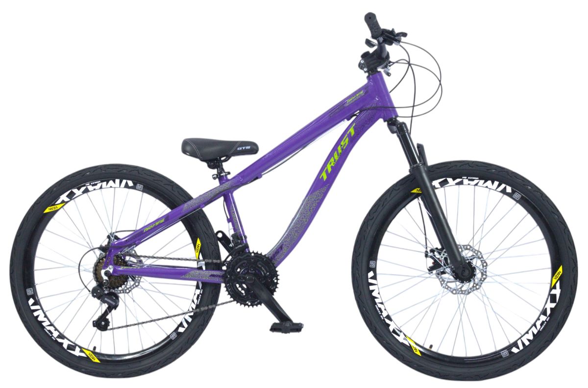 Bicicleta Aro 26 Trust Freerider Modelo Ravage - Lilás - 13