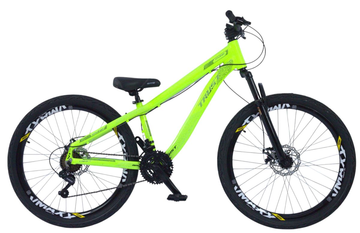 Bicicleta Aro 26 Trust Freerider Modelo Ravage - Amarelo Neon - 13