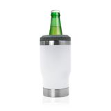 Porta Lata E Garrafa Long Neck Térmico Com Abridor - Branco