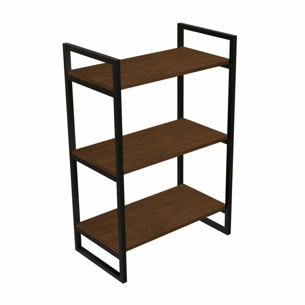 Estante Industrial Brasforma 3 Prateleiras Com Suporte Avelã 60x30cm