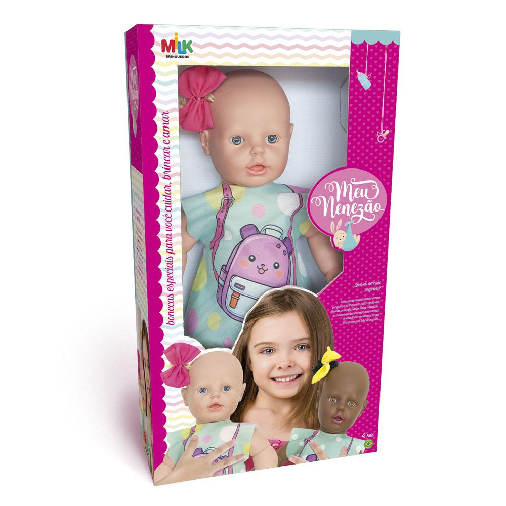 【milk】 Boneca Meu Nenezão Loira Milk Brinquedos 762 - Carrefour
