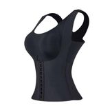 Cinta Modeladora De Corpo Sem Costura 4 Em 1 Bojo Preto Tamanho:l