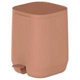 Lixeira Cozinha Banheiro 6l Ou Aura Com Pedal Marrom