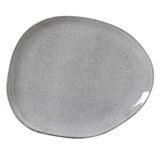 Pratos De Sobremesa 22,5cm Oval Orgânico Dust Porto Brasil